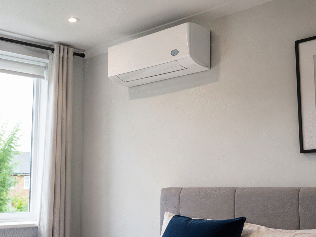 Single room air con installation