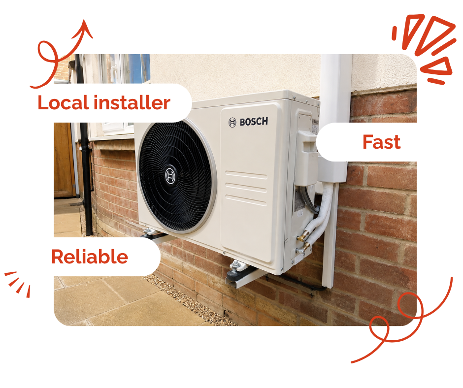 Bosch air Conditioning Installation Graphic.